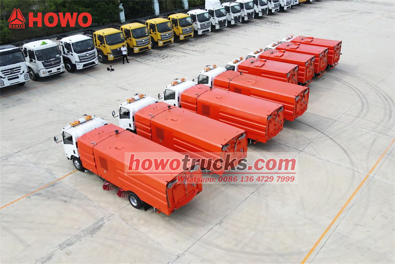 HOWO sweeper truck for export
