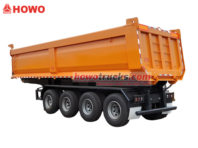 Heavy Duty 4 Axles Tipper Semi Trailer
