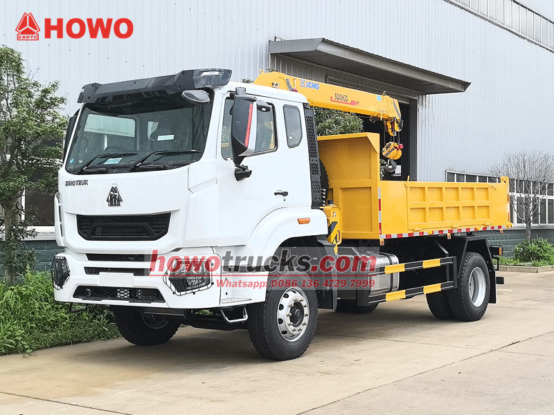 Howo RHD enkelaxel 4 ton lyftbomtruck
