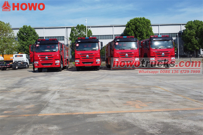 HOWO 12m3 foam water fire ffighting truck