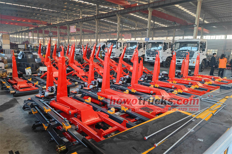 Hook loader superstructurer warehouse