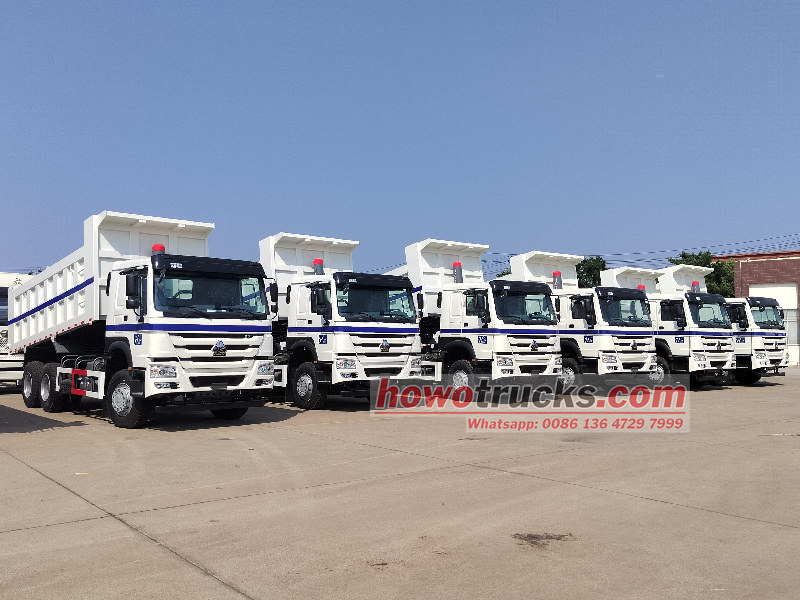 HOWO tipper trucks for export
