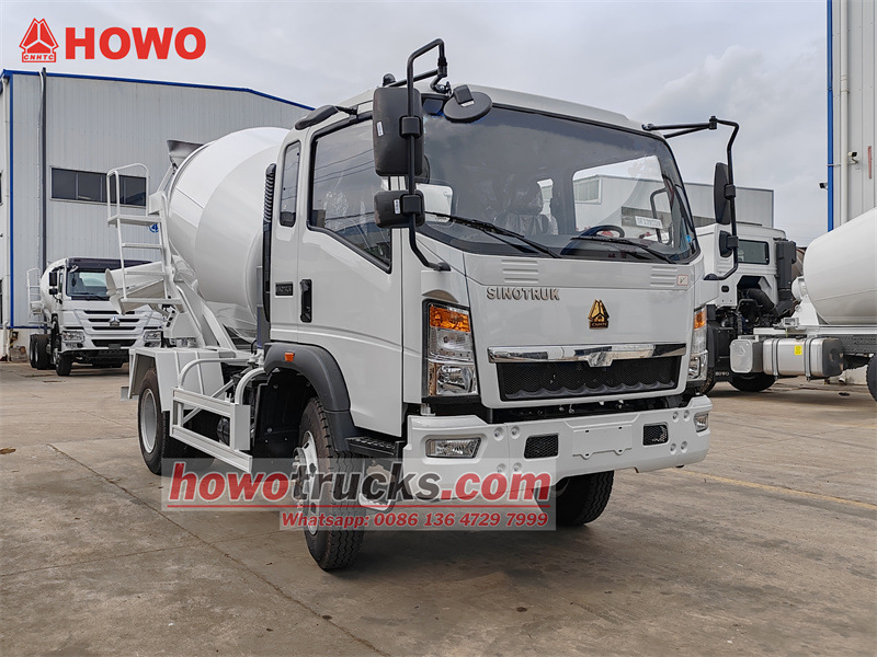 5cbm Drum Howo Concrete Mixer Truck