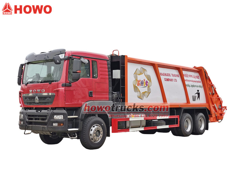 HOWO 20cbm rear loader truck