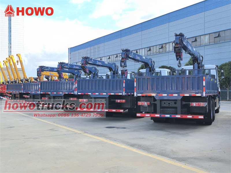 HOWO 6x4 truck mounted XCMG GSQS250 boom crane