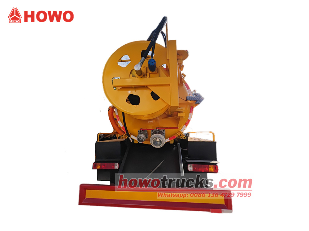 HOWO 6X6 12000 liters hydro jet drain cleaning truck