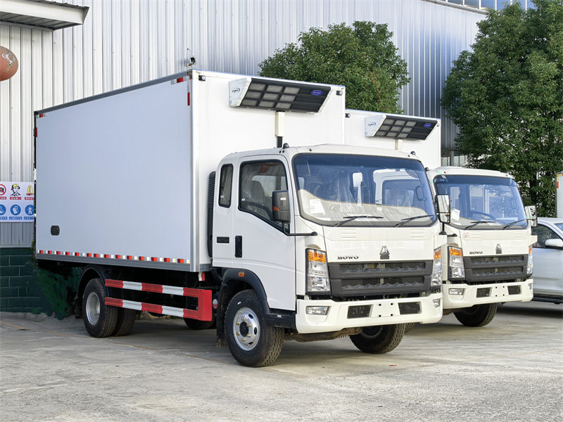 Howo freezer van truck