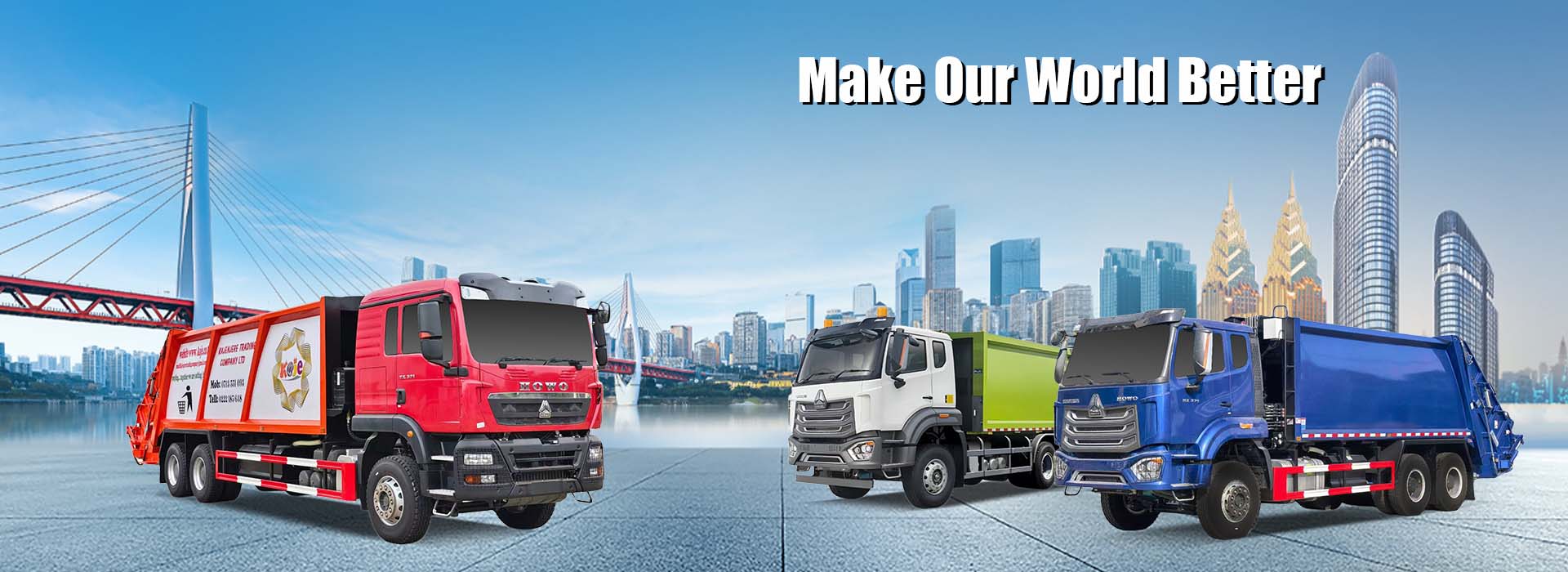 Howo sopkomprimator lastbil