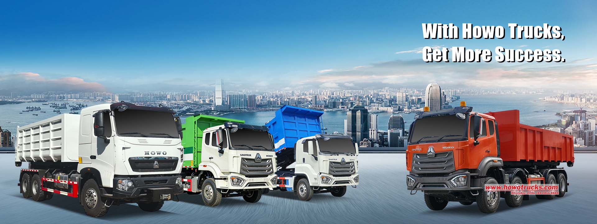 Leverantör av Howo-lastbilar, tillhandahåller Howo 10 ton, 15 ton, 20 ton, 25 ton armrulle-lastbil