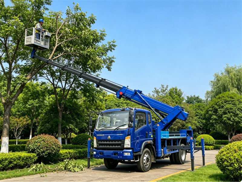 Howo 18 meter articulated platform aerial truck