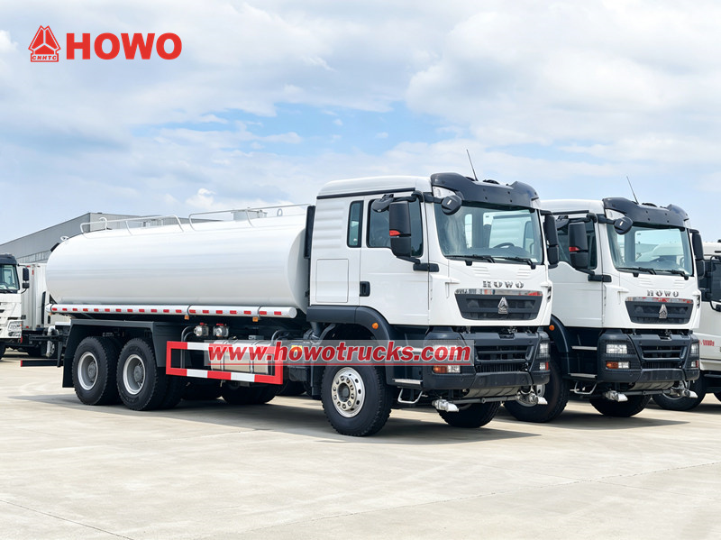HOWO TX tung 20000L vattenbesparande lastbil exporteras till Djibouti